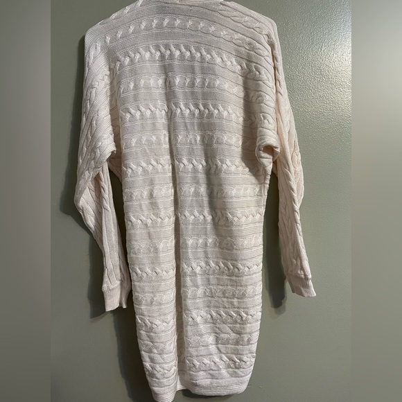 Lauren Ralph Lauren Womens Ivory Open Cardigan Knit size S/M - Picture 2 of 13